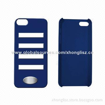 2014 New Cutting Out PU Design PC Cases for iPhone 5S, Durable and Lightweight